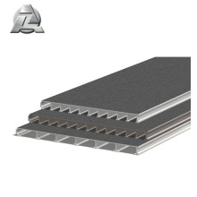 Dark grey aluminium extrusion decking systems for planks